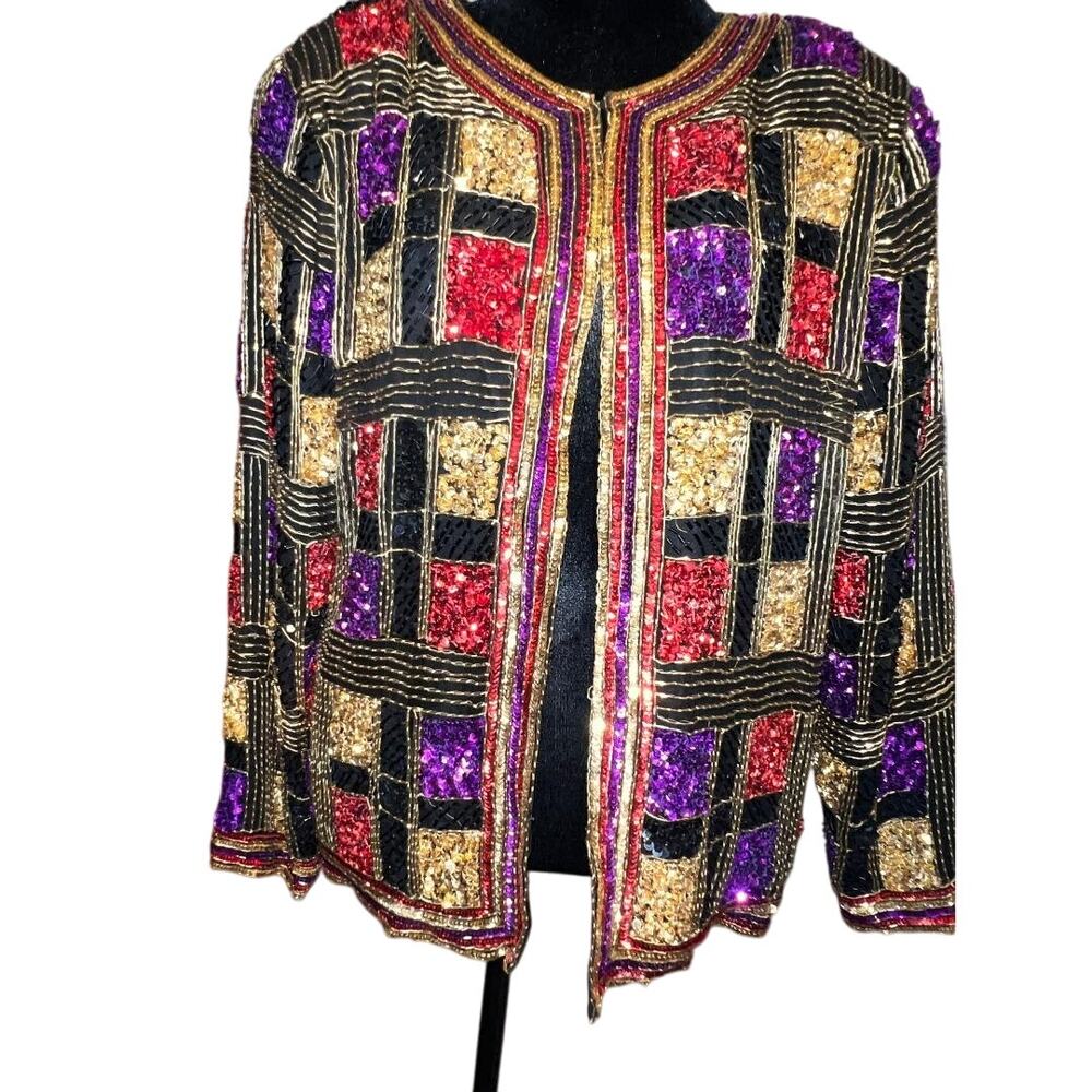 Vintage Creative Creations Beaded Jacket - Large
